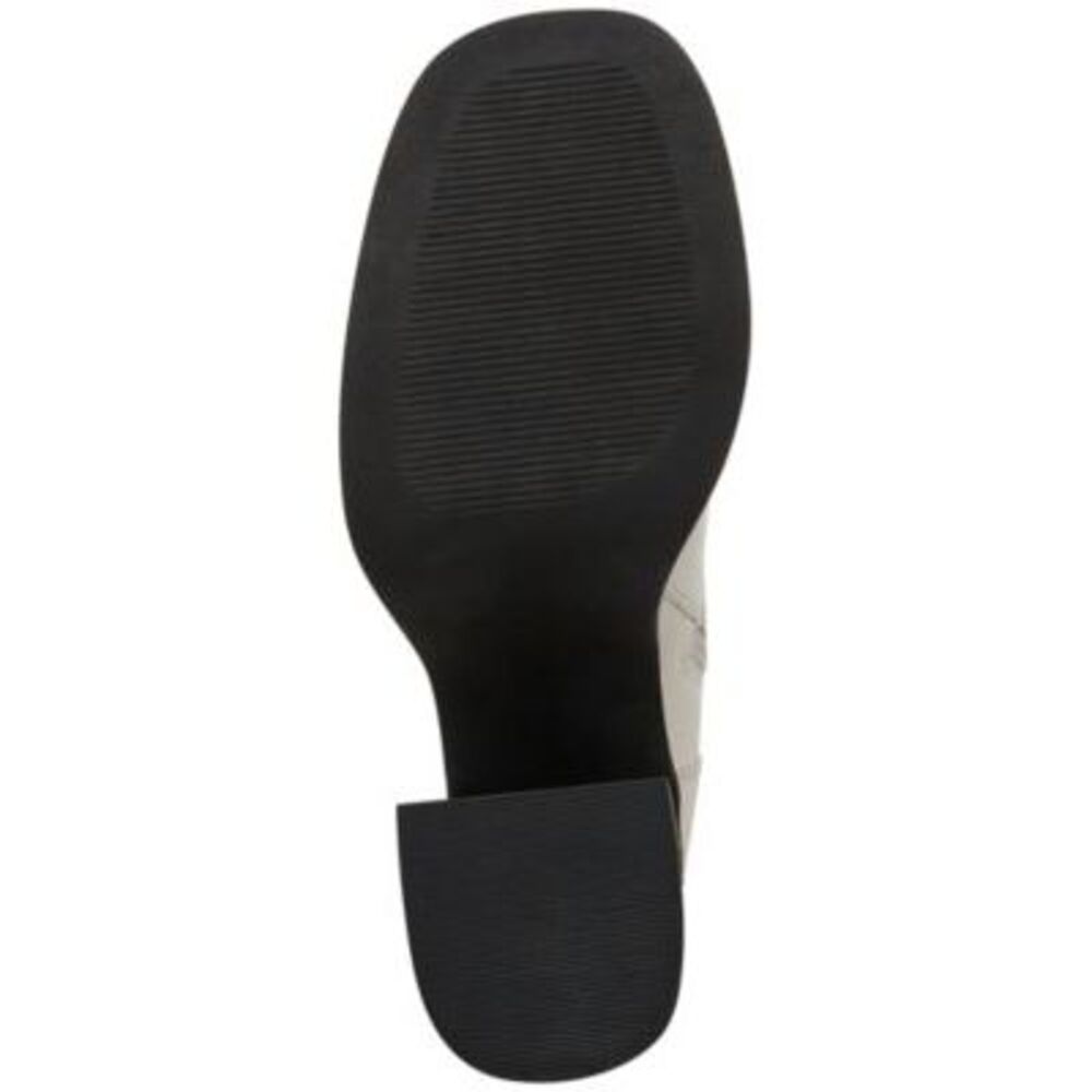 MADDEN GIRL Womens White 1-1/2" Platform Driven Toe Block Heel Combat Boots 10 M - Picture 4 of 4